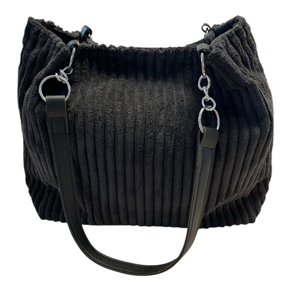 Meidudola YYDS Black Textured Handbag - Elegant and Versatile Accessory - Picture 3 of 5